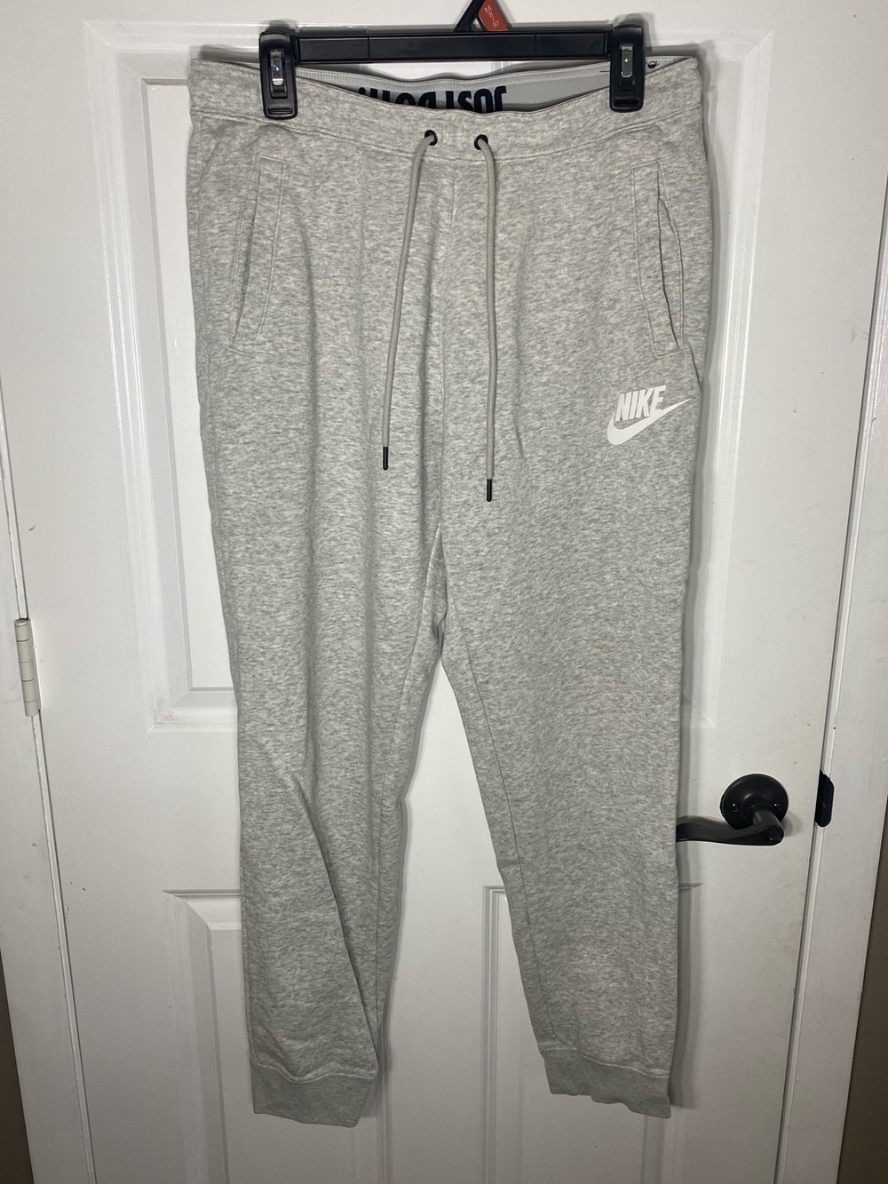 Nike Gray Men’s Fleece Joggers with Drawstring
